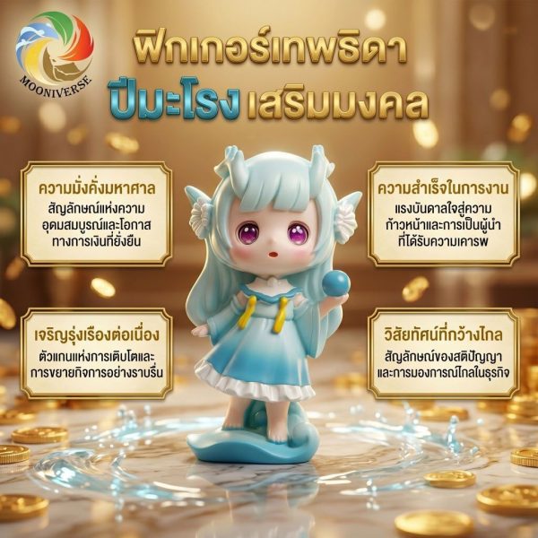โมเดลฟิกเกอร์ เสริมมงคล เทพธิดา 12นักษัตร ( ปีมะโรง ) โชคลาภ เสริมเงินทอง ของขวัญวันเกิด ของสะสม