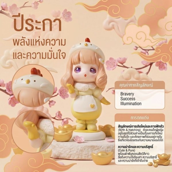 โมเดลฟิกเกอร์ เสริมมงคล เทพธิดา 12นักษัตร ( ปีระกา ) โชคลาภ เสริมเงินทอง ของขวัญวันเกิด ของสะสม