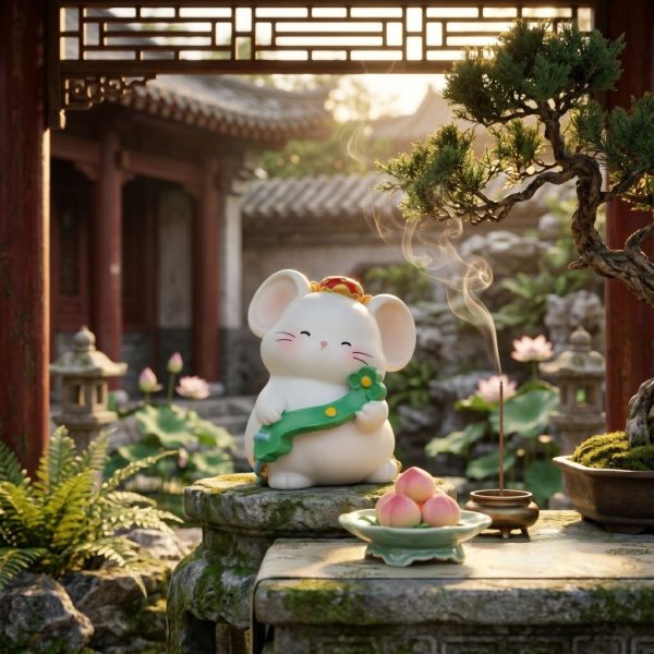 ฟิกเกอร์เหล่าทวยเทพน้อย 12 นักษัตรมงคล : พรจากสรวงสวรรค์  "ปีชวด" โมเดลฟิกเกอร์เสริมมงคล ของสะสม ของขวัญดีไซน์น่ารัก