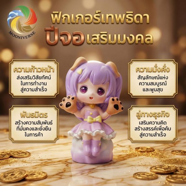 โมเดลฟิกเกอร์ เสริมมงคล เทพธิดา 12นักษัตร ( ปีจอ ) โชคลาภ เสริมเงินทอง ของขวัญวันเกิด ของสะสม
