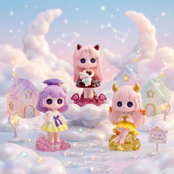 (กล่องจุ่ม) เจ้าหญิงแห่งดวงดาว 12 ราศี  ฟิกเกอร์เสริมดวง เสริมโชคชะตา Art toy โชคดี ของเล่น ฐานคริสตัล