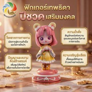 โมเดลฟิกเกอร์ เสริมมงคล เทพธิดา 12นักษัตร ( ปีชวด ) โชคลาภ เสริมเงินทอง ของขวัญวันเกิด ของสะสม