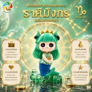 Art Toy โมเดลฟิกเกอร์ เจ้าหญิงแห่งดวงดาว ราศีมังกร เสริมดวงชะตา การเงินการงานโชคลาภ คริสตัล ของขวัญ