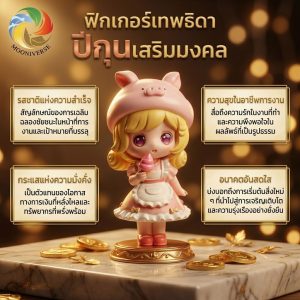 โมเดลฟิกเกอร์ เสริมมงคล เทพธิดา 12นักษัตร ( ปีกุน ) โชคลาภ เสริมเงินทอง ของขวัญวันเกิด ของสะสม