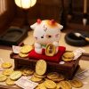 ฟิกเกอร์ วัวร่ำรวย ถือเหรียญมงคล นักษัตร ปีฉลู ตกแต่งโต๊ะ เสริมโชคลาภ Art toy ของเล่น Mooniverse