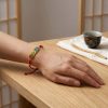 สร้อยข้อมือเชือกแดง ด้ายแดงมงคล + เหรียญจีน 5 ธาตุ 5 สี เสริมโชคลาภ การเงิน ฮวงจุ้ย ปรับขนาดได้ สายมู