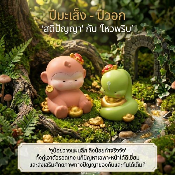 ฟิกเกอร์เหล่าทวยเทพน้อย 12 นักษัตรมงคล : พรจากสรวงสวรรค์ " ปีวอก" โมเดลเสริมมงคล เสริมโชคดี ปีลิง ของสะสมสุดน่ารัก