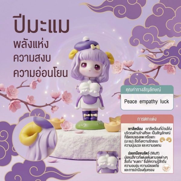 โมเดลฟิกเกอร์ เสริมมงคล เทพธิดา 12นักษัตร ( ปีมะแม ) โชคลาภ เสริมเงินทอง ของขวัญวันเกิด ของสะสม