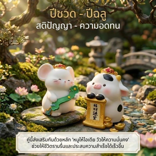 ฟิกเกอร์เหล่าทวยเทพน้อย 12 นักษัตรมงคล : พรจากสรวงสวรรค์  "ปีชวด" โมเดลฟิกเกอร์เสริมมงคล ของสะสม ของขวัญดีไซน์น่ารัก