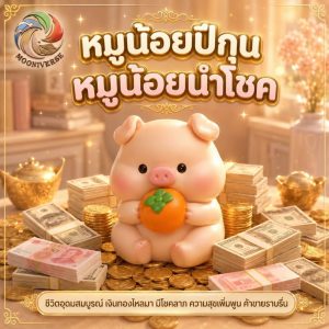 ฟิกเกอร์ หมูน้อยปีกุน ถือส้มมงคล โมเดล นักษัตร เสริมโชคลาภ เรียกทรัพย์ Art Toy ของเล่น