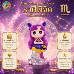 Art Toy โมเดลฟิกเกอร์ เจ้าหญิงแห่งดวงดาว ราศีพิจิก เสริมดวงชะตา การเงินการงานโชคลาภ คริสตัล ของขวัญ