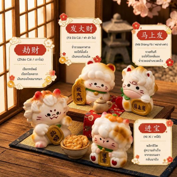 ( Collection ) ฟิกเกอร์ 12 นักษัตร รับโชค เรียกทรัพย์ โมเดล ของสะสม ของเล่น Art Toy Mooniverse